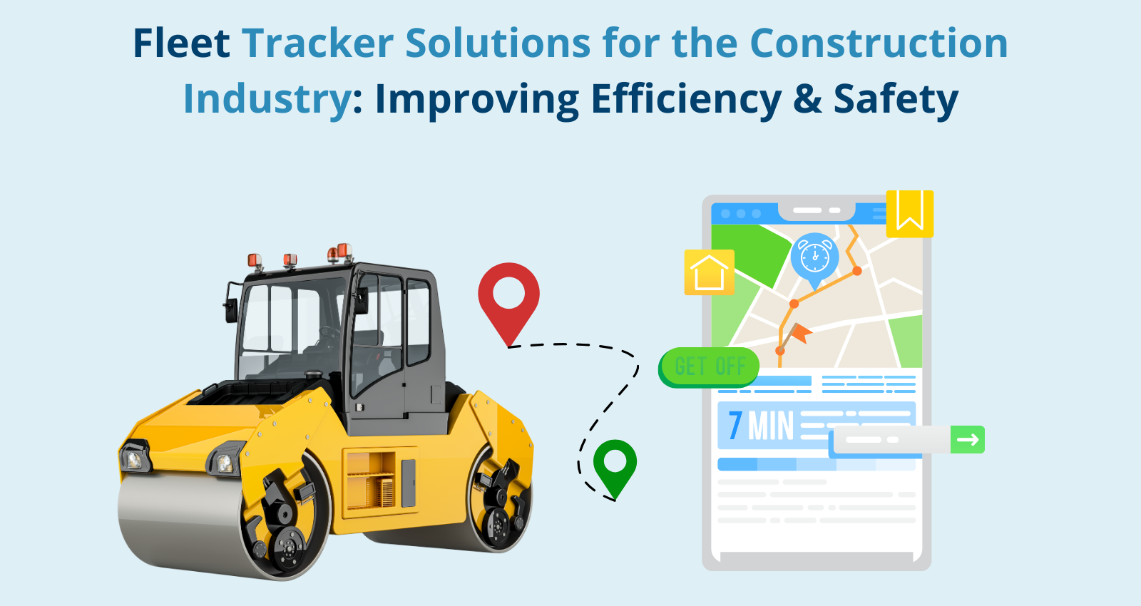 Fleet tracker solution for construction vehicles
