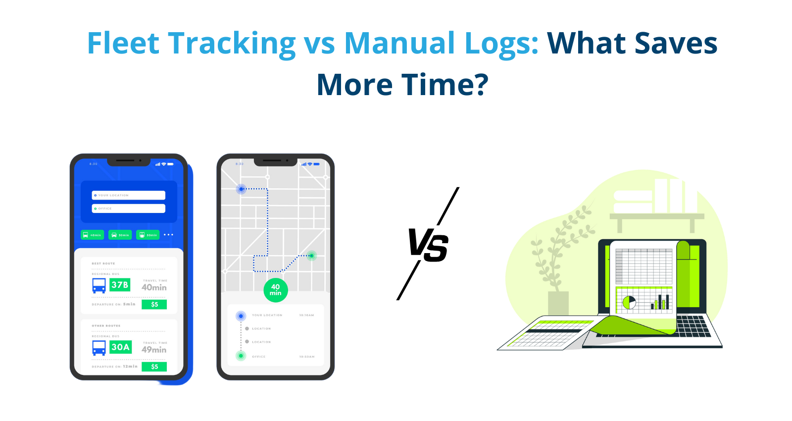 difference between GPS fleet tracking and manual log